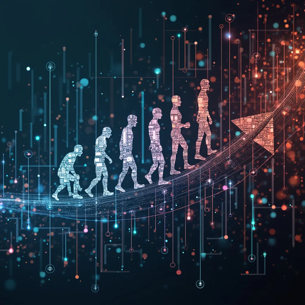 Visualisation de l'évolution de l'IA dans la finance